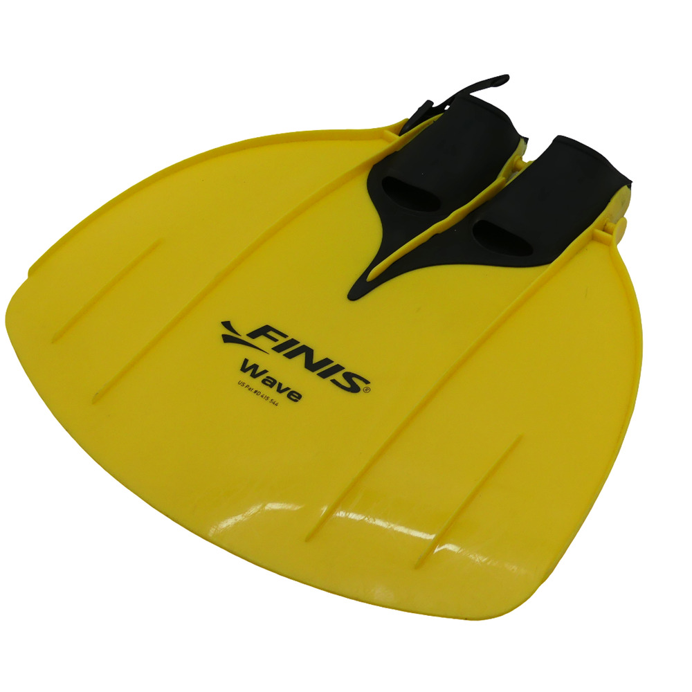 Finis Wave Swim Training Fins Yellow Short Blade Snorkeling Diving Youth Size